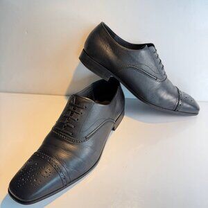 Salvatore Ferragamo Men’s Leather Oxford Dress Shoes – Size 10 EE (Made in Italy